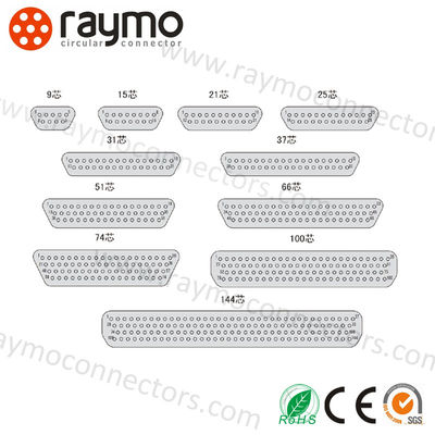 J30J Series 21-Pin MIL-DTL-83513 Micro-D Connector Plug IP67