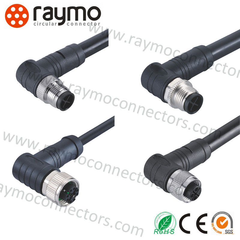 Elbow Circular Waterproof Connector 8 Pin