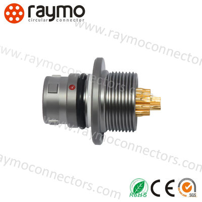 Phích cắm thẳng AMC Industrial Connector 16 chân 5Gbps Push Pull tròn kim loại A10W*M-Pl6XBCO-OOOO